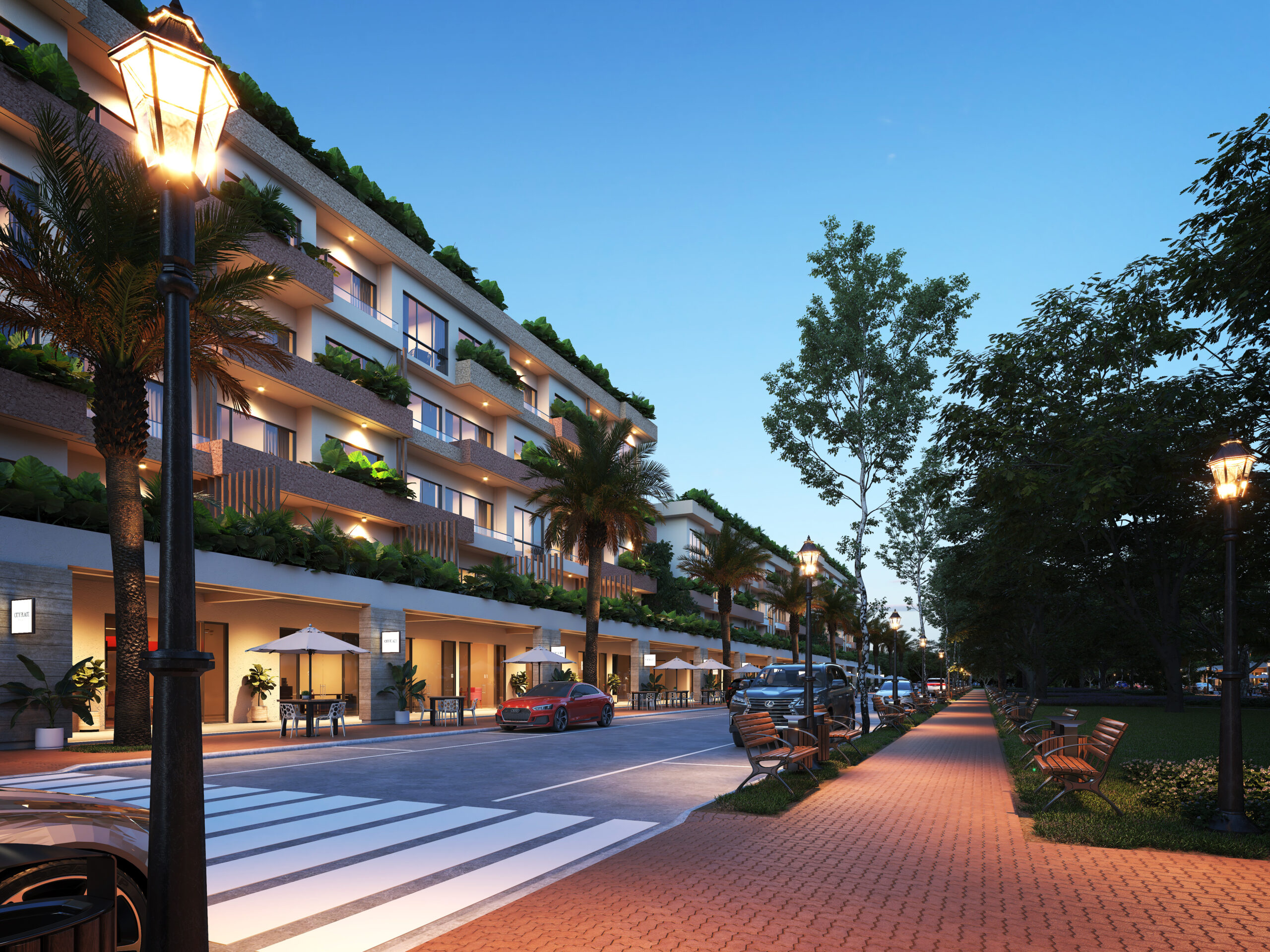 Laguna cristalina en City Place Punta Cana
